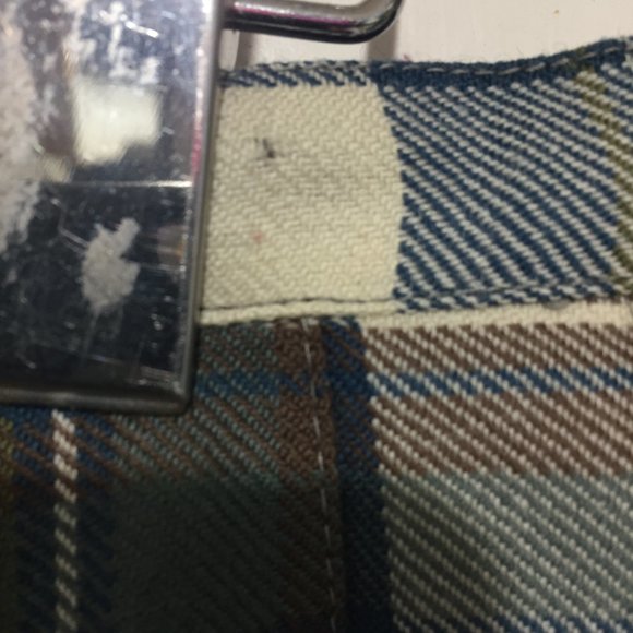 VINTAGE ALJEAN PETITE MIDI PLEATED PLAID SKIRTS SIZE 11 - Picture 6 of 7